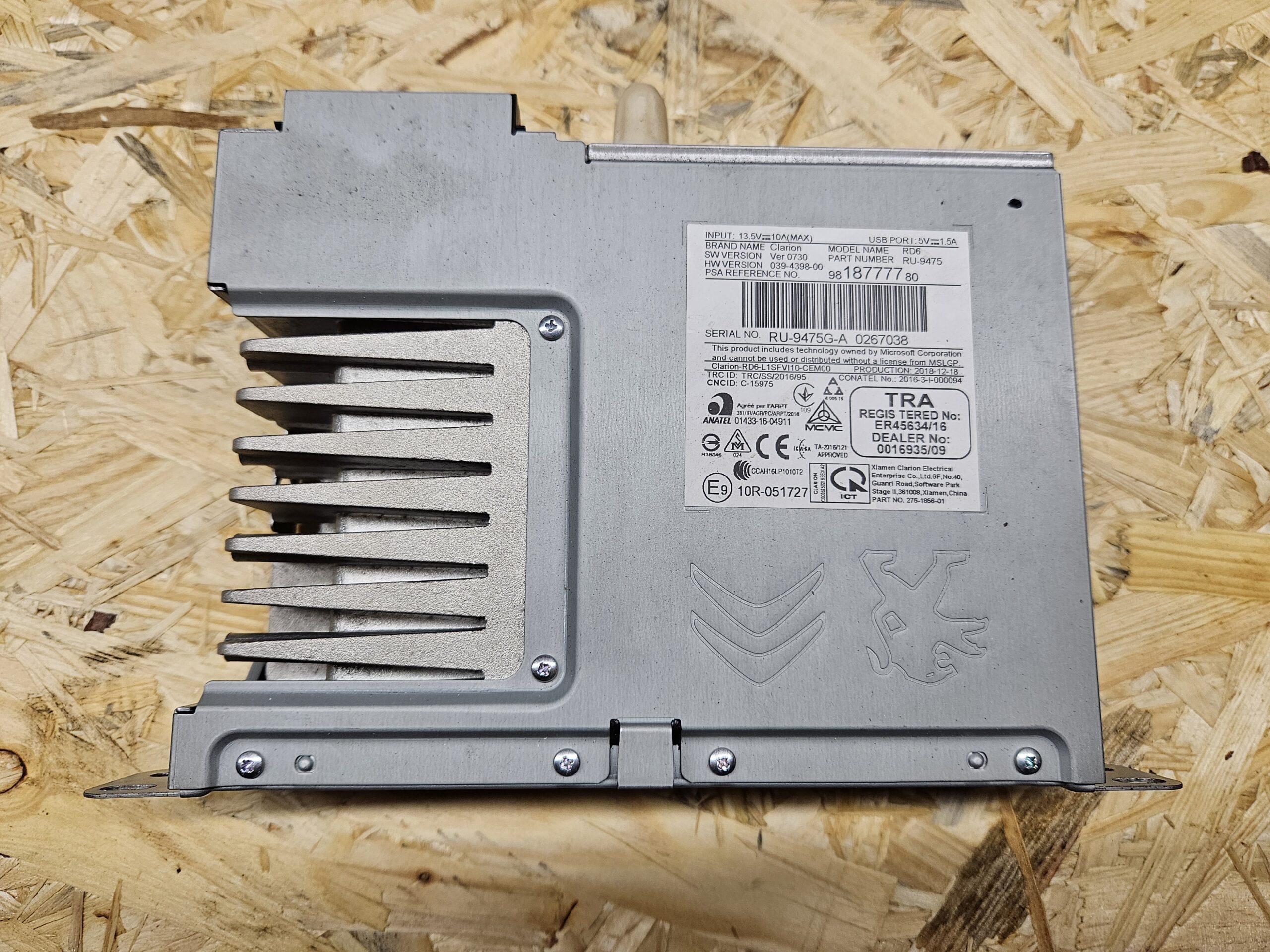 Citeroen Berlingo raadio 981877780