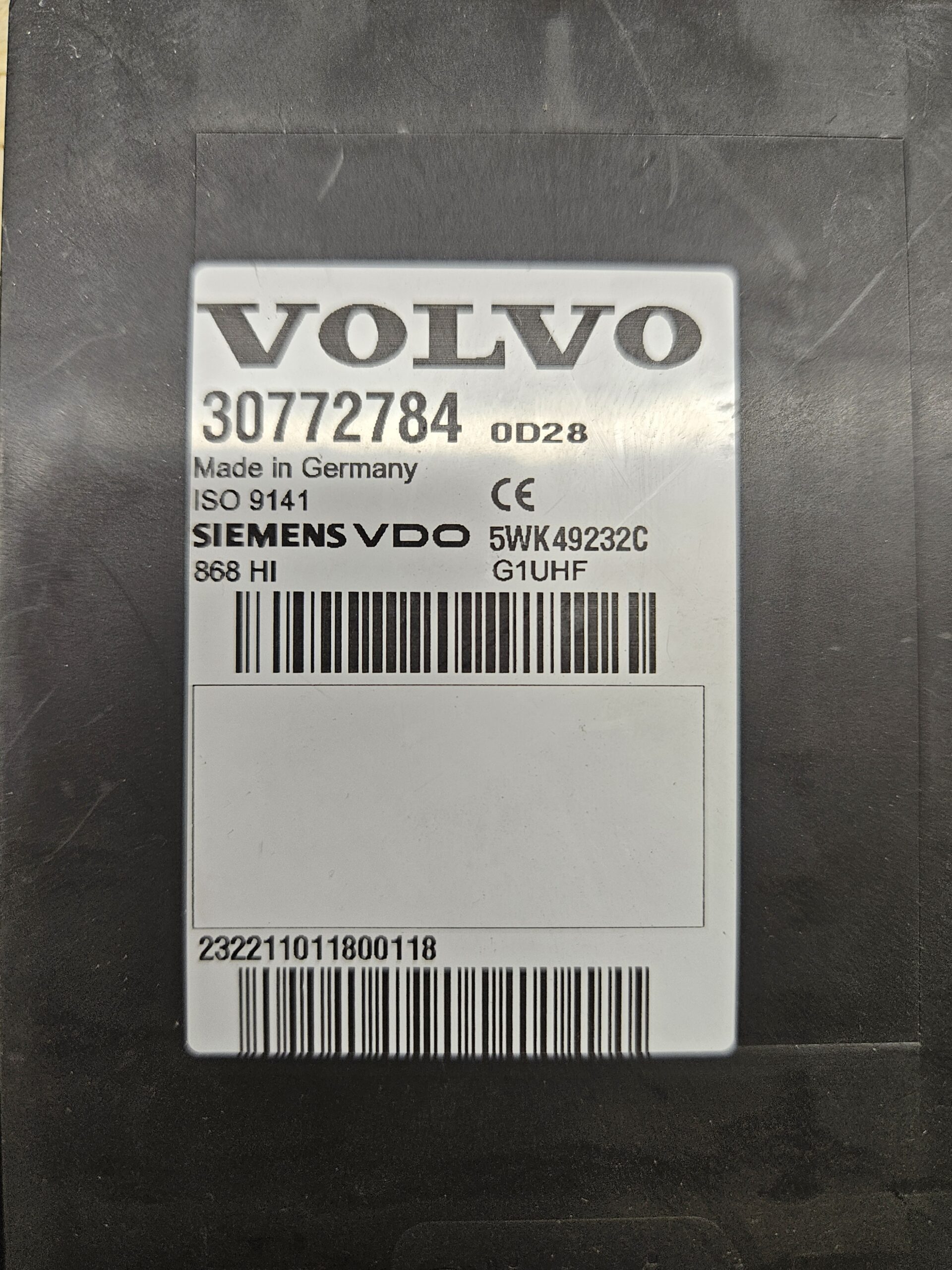 Volvo võtmeta sisenemise moodul (KESSY) 30772784