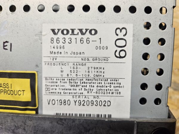 Volvo raadio HU-603