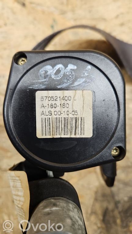 Volvo S60 Rear seatbelt