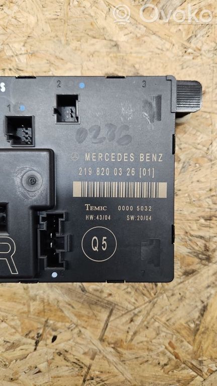 rrr-part-413-7f5bd4a02910430542e8c87f4ae82565-1 Mercedes-Benz CLS C219 Door control unit/module