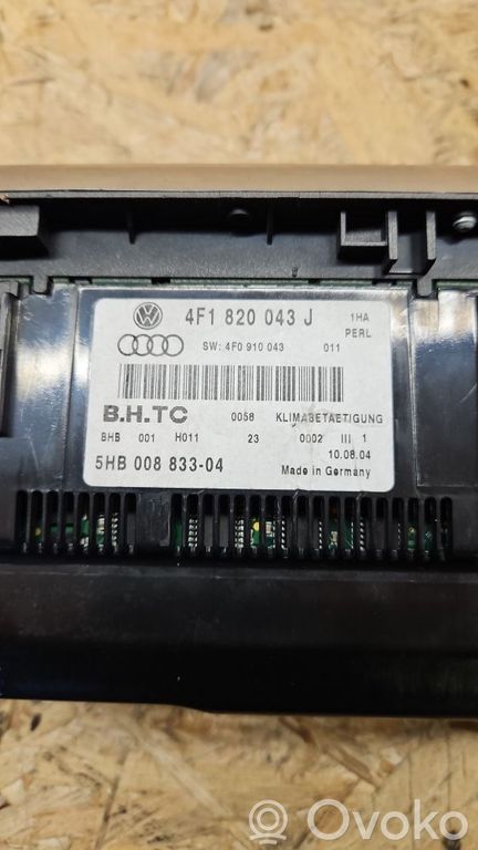 Audi A6 S6 C6 4F Climate control unit