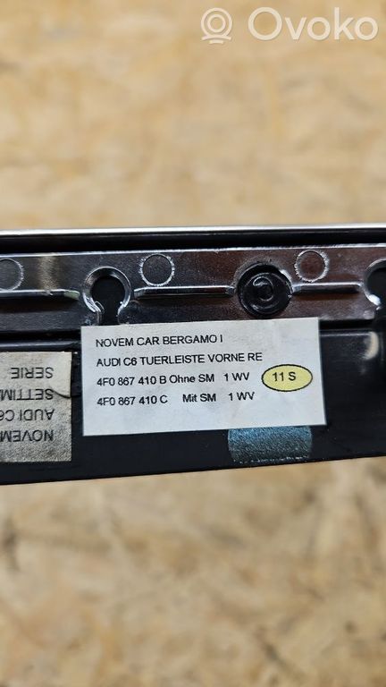 Audi A6 S6 C6 4F Front door trim bar