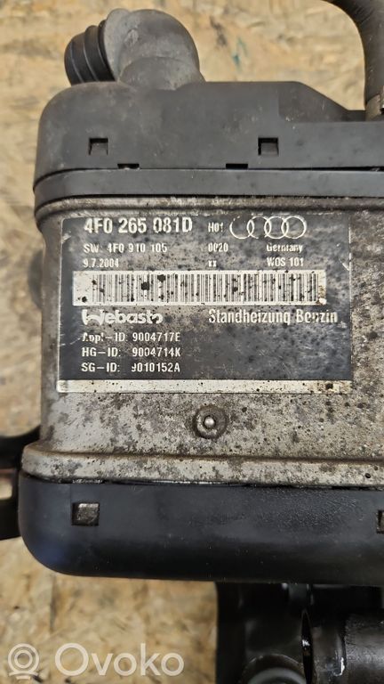 Audi A6 S6 C6 4F Auxiliary pre-heater (Webasto)